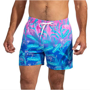 Chubbies Men The Hydrofoils Quick-Dry 5-1/2" Swim Trunks Bright Pink Size 2XL
